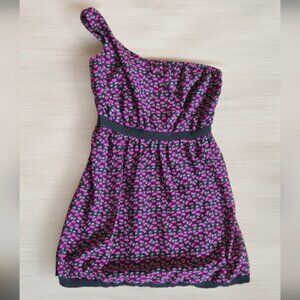 BeBop cherry print one shoulder mini dress Y2k Style